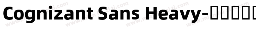 Cognizant Sans Heavy字体转换